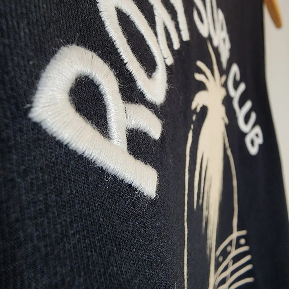 NWT Roxy Black Embroidered sleeves Sleeveless Tee midi dress. Size Large - Picture 13 of 16